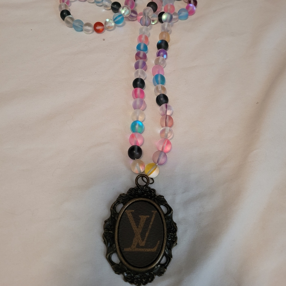 Upcycled Colorful Beaded Necklace